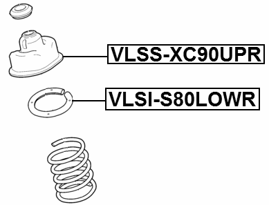VLSS-XC90UPR - REAR SHOCK ABSORBER MOUNTING