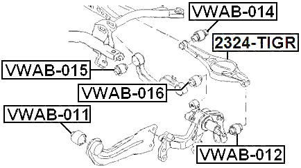 VWAB-011 - BUSHING, REAR TRAILING ARM