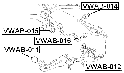VWAB-014 - REAR ROD BUSHING