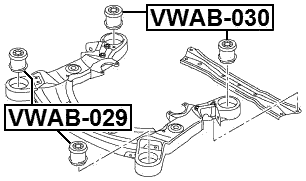 VWAB-030 - SUBFRAME REAR BUSHING