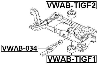 VWAB-034 - REAR ENGINE MOUNT BUSHING