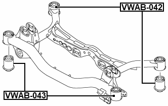VWAB-043 - SUBFRAME FRONT BUSHING