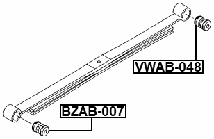 VWAB-048 - REAR LEAF SPRING BUSHING