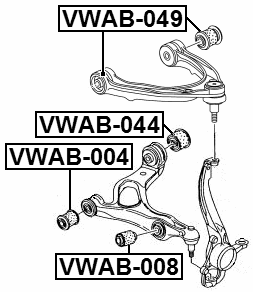 VWAB-049 - BUSHING, FRONT UPPER CONTROL ARM