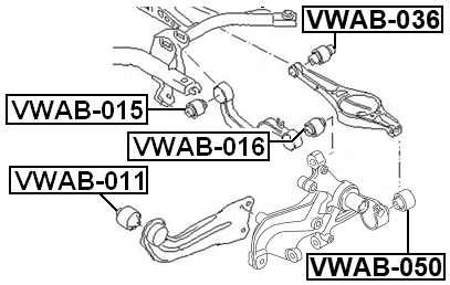 VWAB-050 - REAR KNUCKLE BUSHING