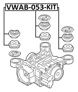 VWAB-053-KIT - REAR DIFFERENTIAL BUSHING
