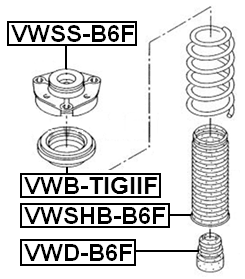 VWB-TIGIIF - FRONT SHOCK ABSORBER BEARING