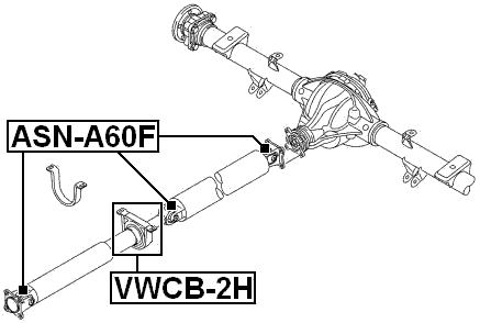 VWCB-2H - DRIVE SHAFT BEARING