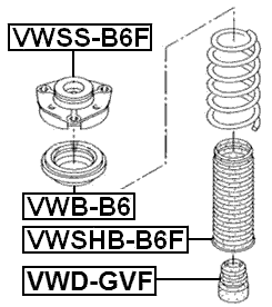 VWD-GVF - FRONT SHOCK ABSORBER JOUNCE BUMPER