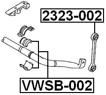 VWSB-002 - FRONT STABILIZER BAR BUSH