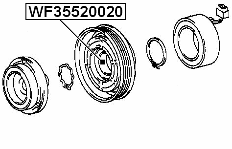 WF35520020 - AIR CONDITIONER BEARING 35X52X20