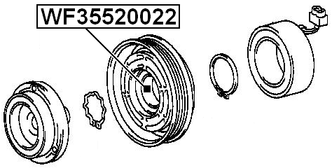 WF35520022 - AIR CONDITIONER BEARING 35X52X22