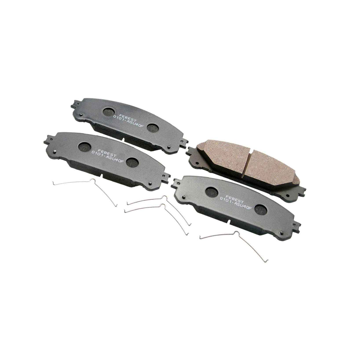 0101-ASU40F - PAD KIT, DISC BRAKE, FRONT - KIT (WITH ANTI-RATTLE SPRING) Braking System, Brake Pads