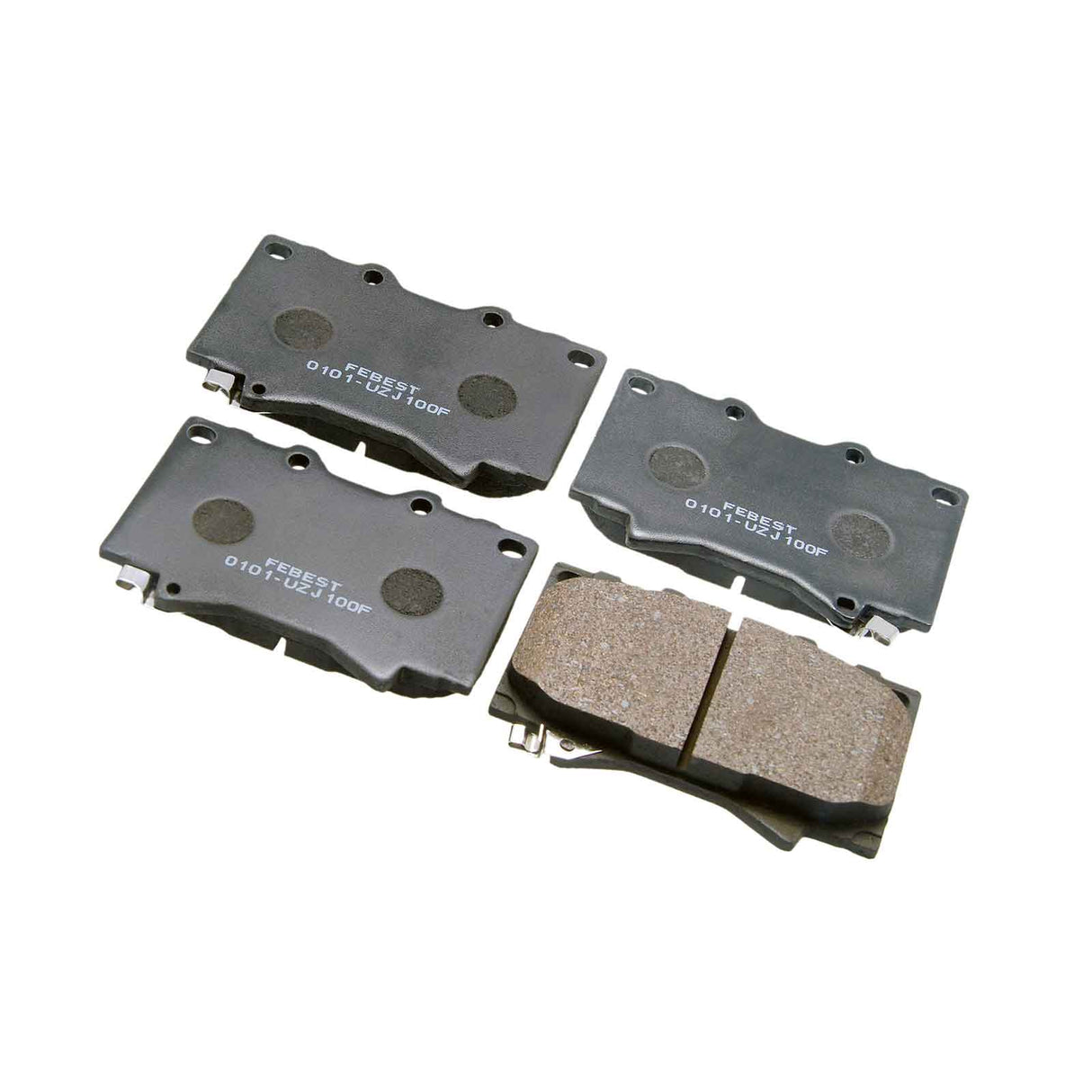0101-UZJ100F - PAD KIT, DISC BRAKE, FRONT Braking System, Brake Pads