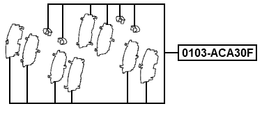 0103-ACA30F - DISC BRAKE CLIP SET