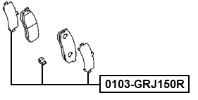 0103-GRJ150R - DISC BRAKE CLIP SET
