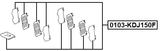 0103-KDJ150F - DISC BRAKE CLIP SET