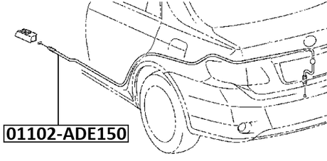01102-ADE150 - CABLE ASSEMBLY TAILGATE LOCK CONTROL