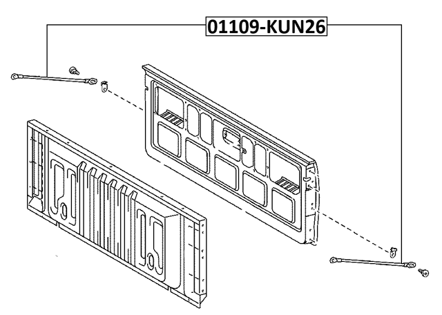 01109-KUN26 - HOLDER, TAIL GATE