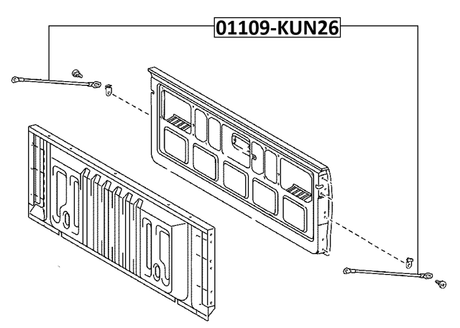 01109-KUN26 - HOLDER, TAIL GATE