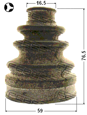 0115-ACA33RT - BOOT INNER CV JOINT KIT 59X76.5X16.5