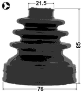 0115-ACU35RT - BOOT INNER CV JOINT KIT 76X85X21.5
