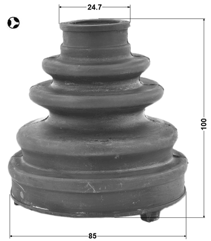 0115-ASU40T - BOOT INNER CV JOINT KIT 86X98X24.7