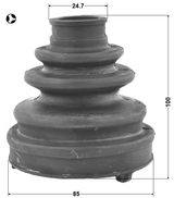 0115-ASU40T - BOOT INNER CV JOINT KIT 86X98X24.7