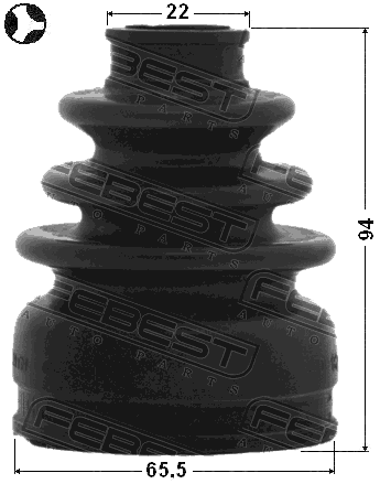 0115-NGJ10T - BOOT INNER CV JOINT KIT 65.5X94X22