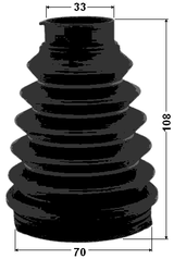 0115P-JZX110 - BOOT INNER CV JOINT KIT PVC 70X108X33