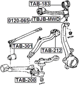 0120-065 - BALL JOINT FRONT UPPER ARM