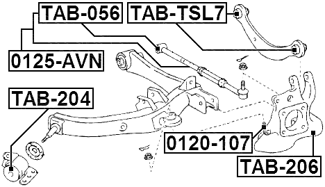 0120-107 - BALL JOINT REAR KNUCKLE