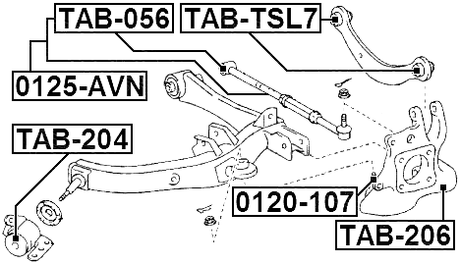 0120-107 - BALL JOINT REAR KNUCKLE