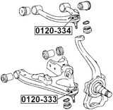 0120-334 - BALL JOINT FRONT UPPER ARM