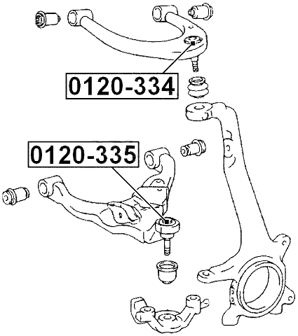 0120-335 - BALL JOINT FRONT LOWER ARM