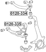 0120-335 - BALL JOINT FRONT LOWER ARM