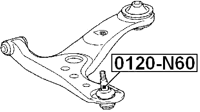 0120-N60 - BALL JOINT FRONT LOWER ARM