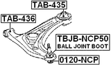 0120-NCP - BALL JOINT FRONT LOWER ARM