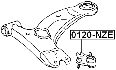 0120-NZE - BALL JOINT FRONT LOWER ARM
