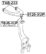 0120-XUP - BALL JOINT FRONT UPPER ARM