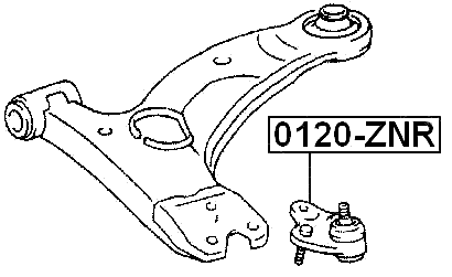 0120-ZNR - BALL JOINT FRONT LOWER ARM