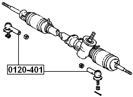 0121-401 - STEERING TIE ROD END