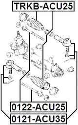 0121-ACU35 - STEERING TIE ROD END
