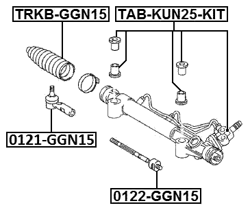 0121-GGN15 - STEERING TIE ROD END