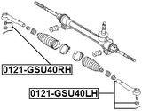 0121-GSU40RH - STEERING TIE ROD END RIGHT