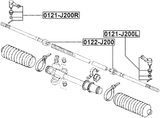 0121-J200R - STEERING TIE ROD END RIGHT
