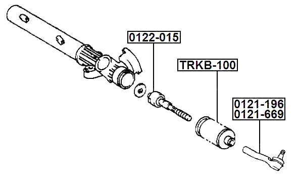 0122-015 - STEERING TIE ROD