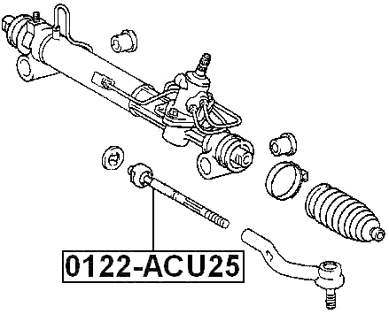 0122-ACU25 - STEERING TIE ROD