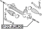 0122-AUR20 - STEERING TIE ROD