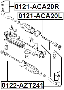 0122-AZT241 - STEERING TIE ROD